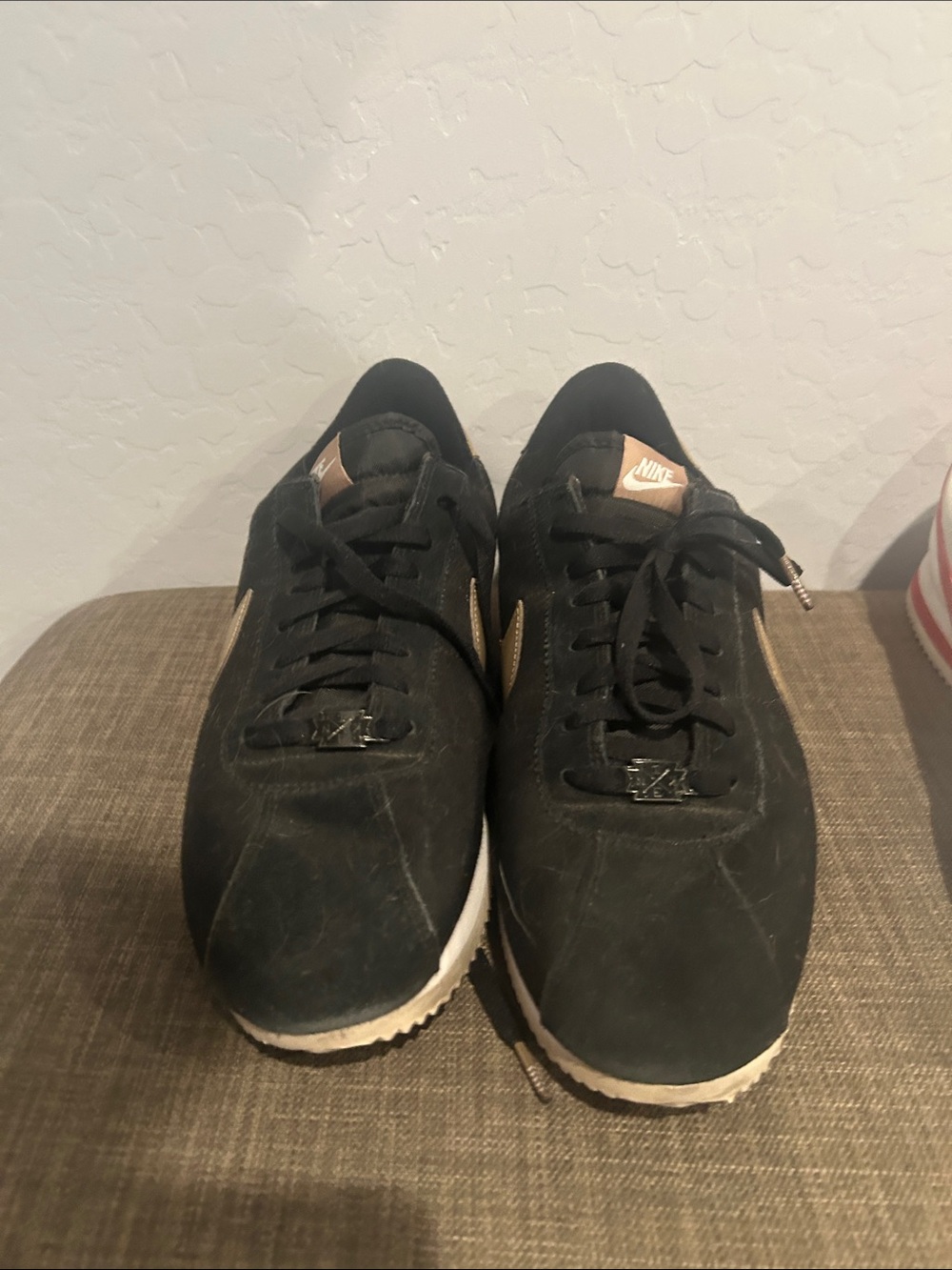 Nike Cortez Men’s Size 13 Black/Tan and White Sneakers No Box Included